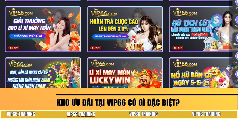 Điểm danh các khuyến mãi mới nhất tại VIP66